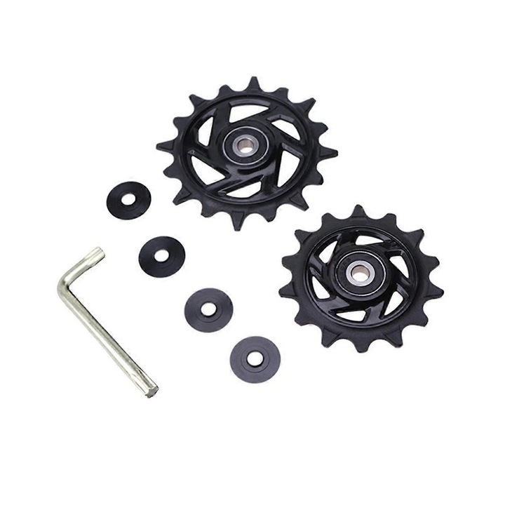 Set roti cu curea 14T+16T, pentru GX AXS Eagle12, negru