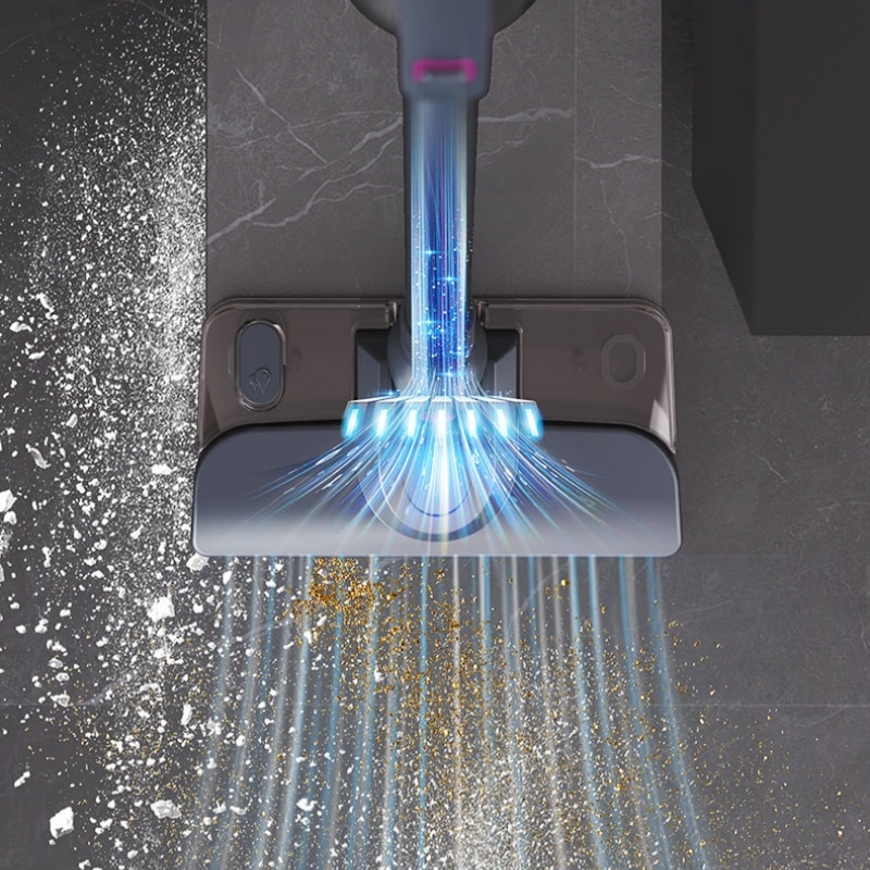 Aspirator fara fir, 120W, reglare cu 2 viteze, putere de aspirare 12KPa, rotatie flexibila, 8000mAh, reincarcabil, 255x135x915mm, negru si violet