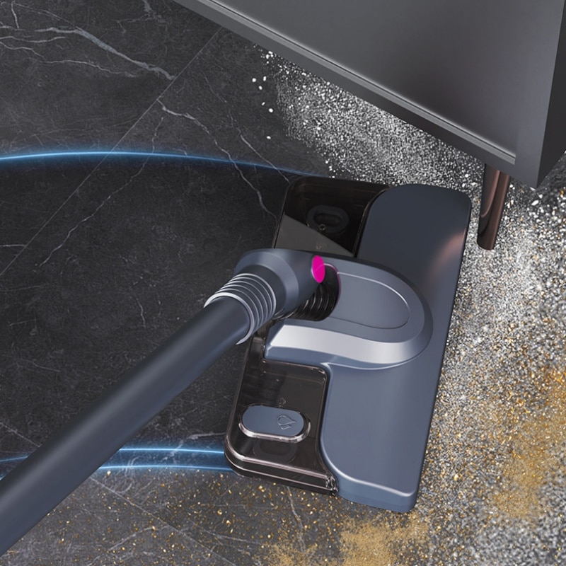 Aspirator fara fir, 120W, reglare cu 2 viteze, putere de aspirare 12KPa, rotatie flexibila, 8000mAh, reincarcabil, 255x135x915mm, negru si violet