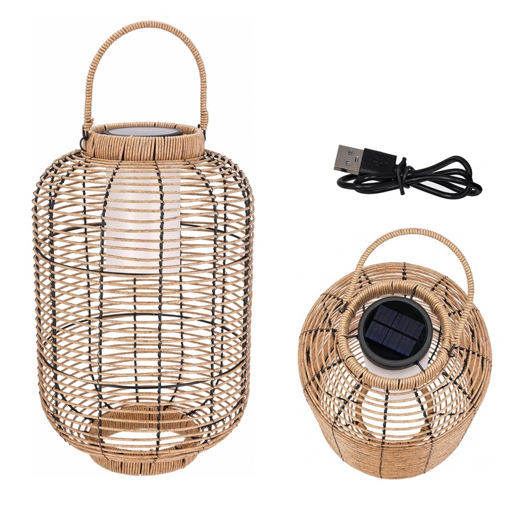 Lampa solara LED JUMI, 1x LED, alb cald, 47x30x30cm