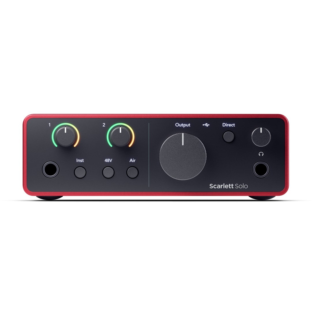 Interfata audio Focusrite Scarlett Solo, 2 canale, 1x1x3cm - eMAG.ro