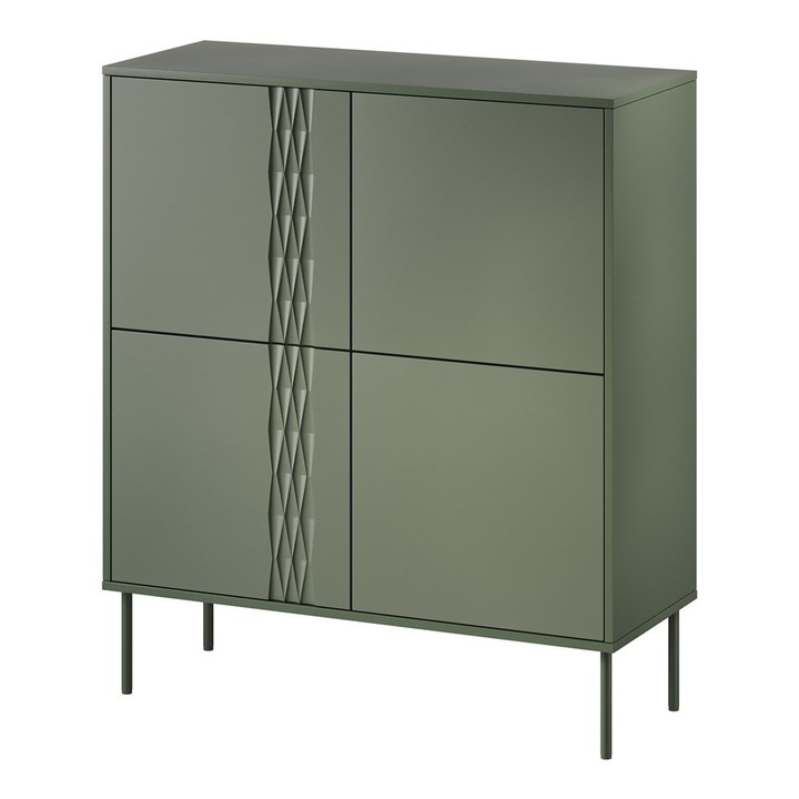 Comoda Cama MEBLE 4D Tresse 100x40x110 cm, culoare mata