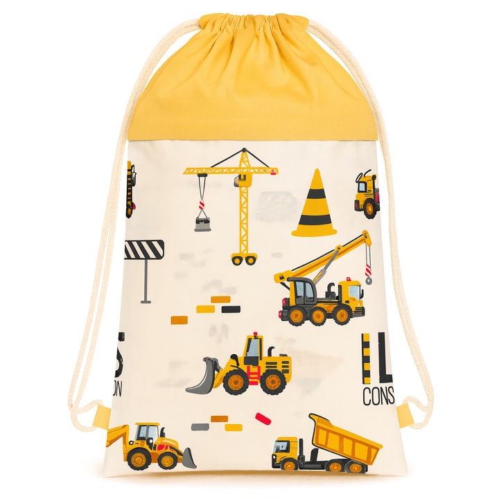 Saculet gradinita, model tractorase