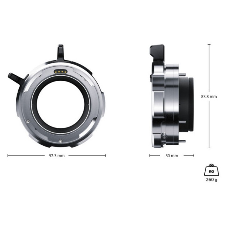 Obiectiv pentru camera URSA Mini Pro, Blackmagic, montare manuala, constructie metalica, 70x70x35 mm