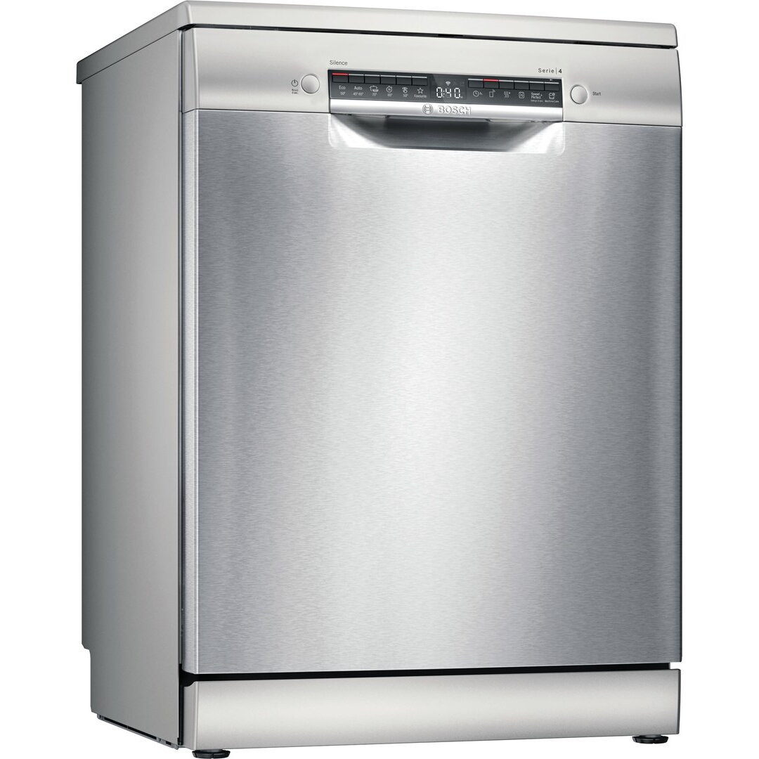 Masina de spalat vase Bosch Serie 4 SMS4HMI07E, 14 seturi, inox, 60x60x84.5cm