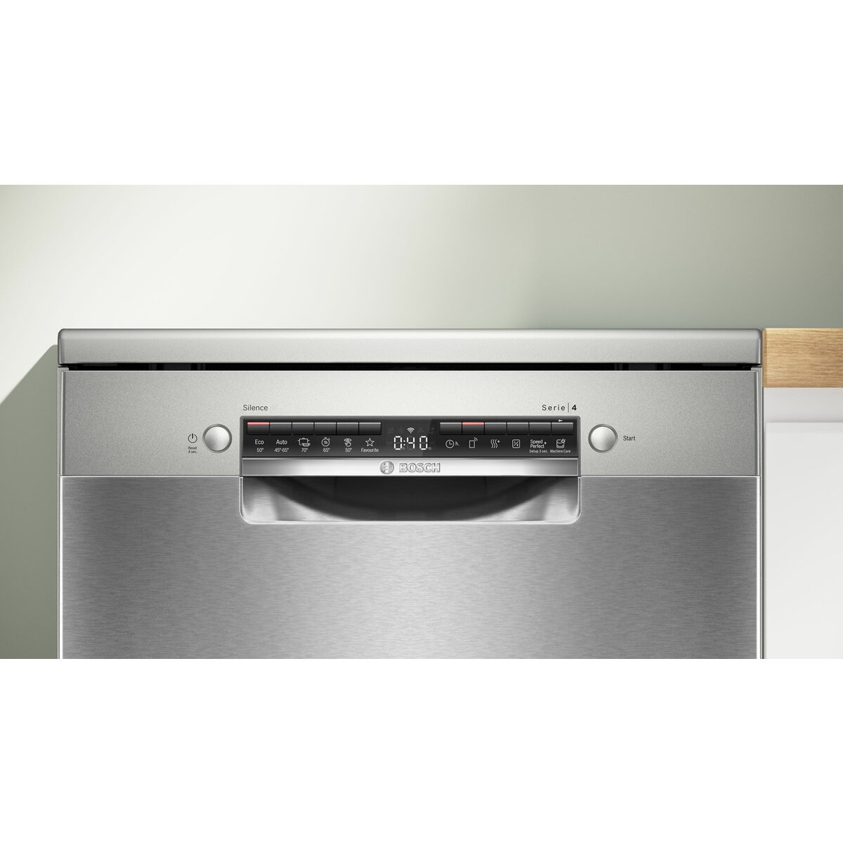 Masina de spalat vase Bosch Serie 4 SMS4HMI07E, 14 seturi, inox, 60x60x84.5cm