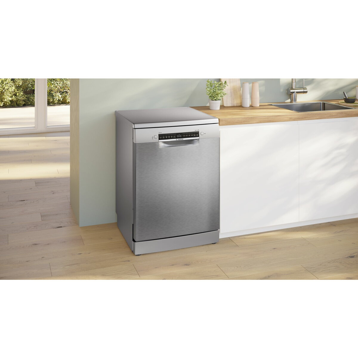 Masina de spalat vase Bosch Serie 4 SMS4HMI07E, 14 seturi, inox, 60x60x84.5cm
