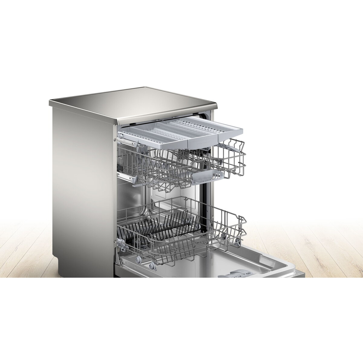 Masina de spalat vase Bosch Serie 4 SMS4HMI07E, 14 seturi, inox, 60x60x84.5cm
