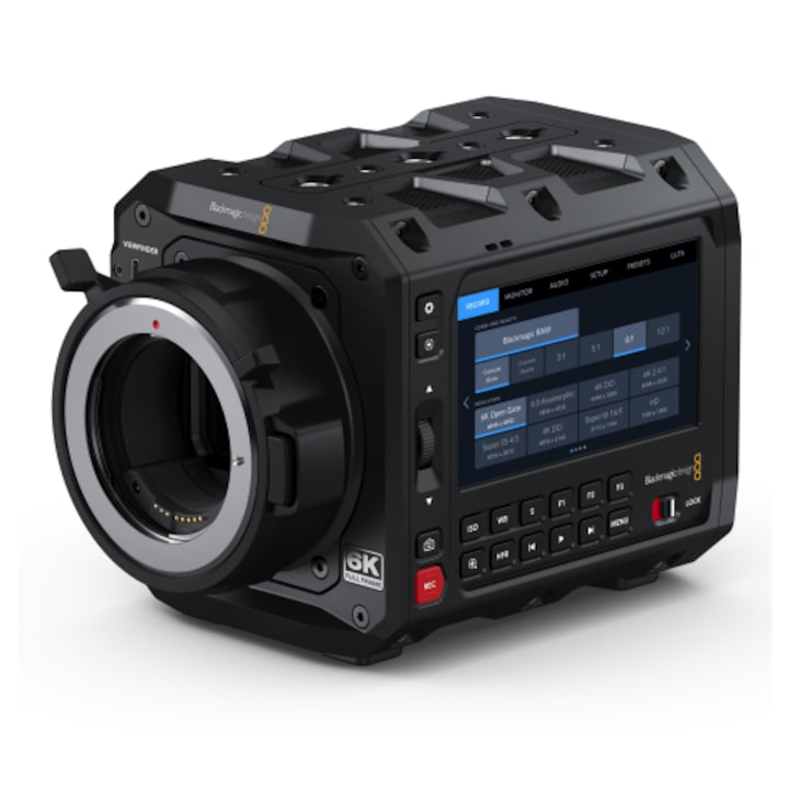 Видеокамера Blackmagic Design, PYXIS 6K-EF, пълнокадрова 24.6 MP, 13 стъпки динамика, 114x114x90mm, 1300g