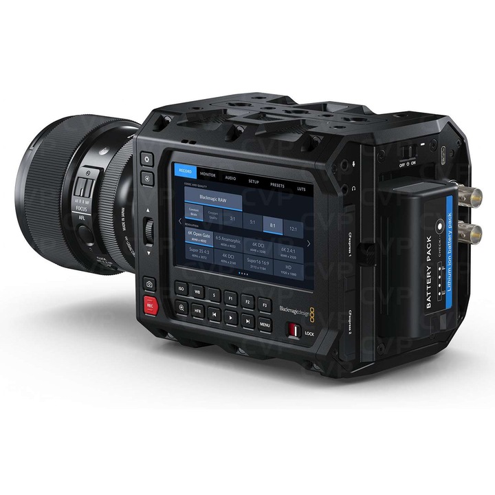 Видеокамера Blackmagic Design PYXIS 6K-PL, пълнокадров сензор 24.6 MP, 13 стъпки динамика, 114x114x90mm, 1.3 кг