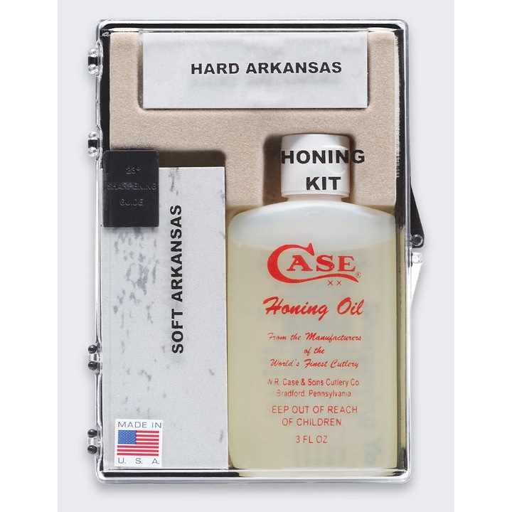 Kit ascutire cutite CARHARTT, 2 pietre Arkansas, ulei 88.72ml
