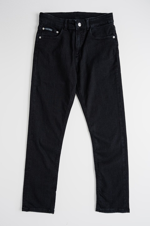 CALVIN KLEIN, Dad fit farmernadrág, Koptatott fekete, 164 CM