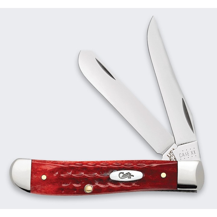 Cutit pliabil CARHARTT, doua lame, rosu, 8,89cm