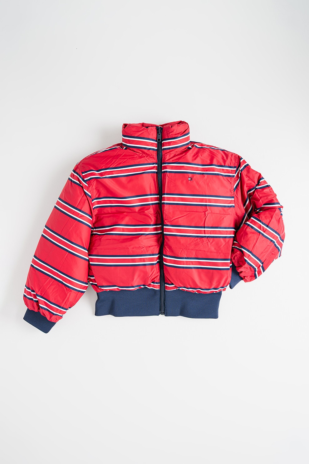 Tommy Hilfiger, Geaca reversibila cu guler inalt, Bleumarin, 122