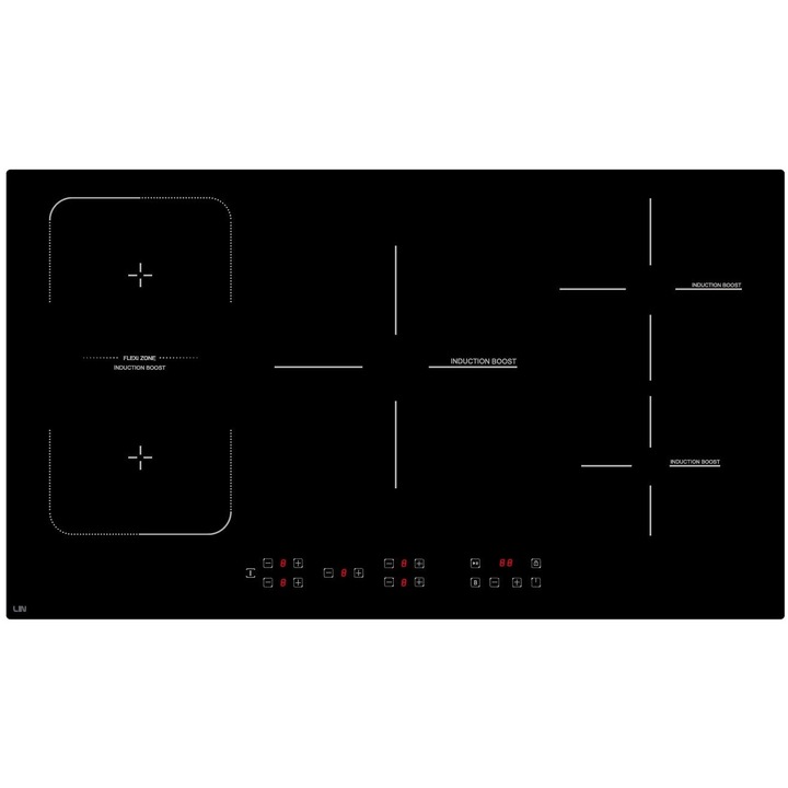Електрически котлон LIN LI-B57235, индукционен, 2 зони, черен