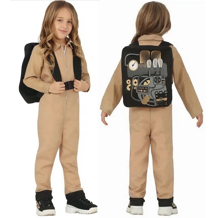 Costum vanator de fantome Fiestas Guirca, 5-6 ani