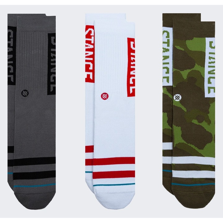 Set 3 Sosete sport barbati, CARHARTT, Multicolor