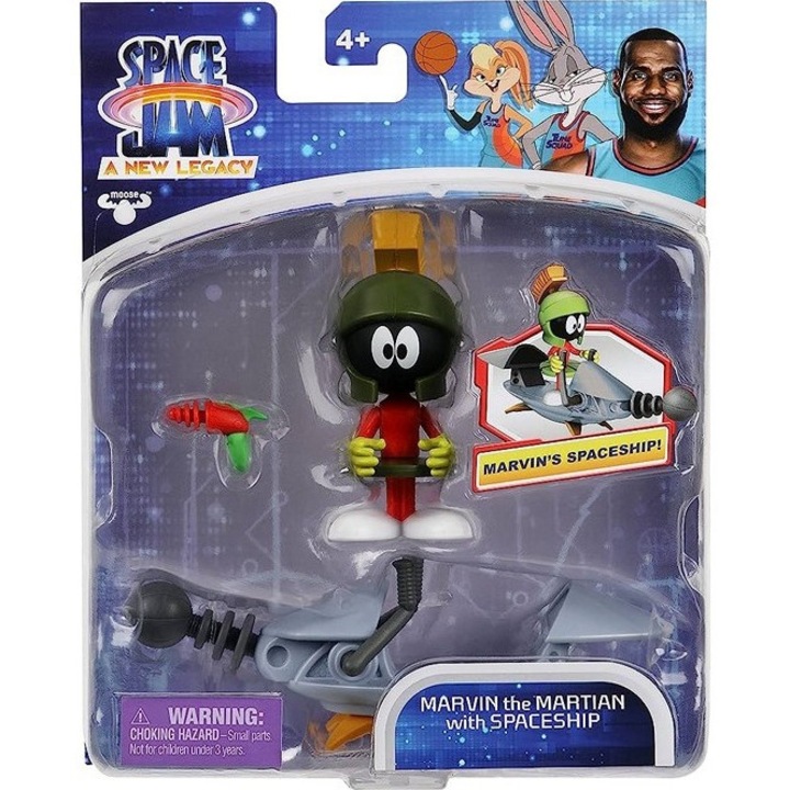 Figurina Space Jam: A New Legacy Marvin Martian, 12cm, cu 2 accesorii