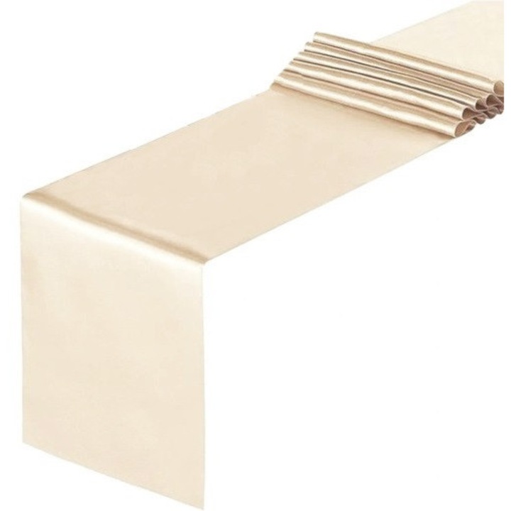 Traversa de masa decorativa Party deco, crem, 36cm x 9m