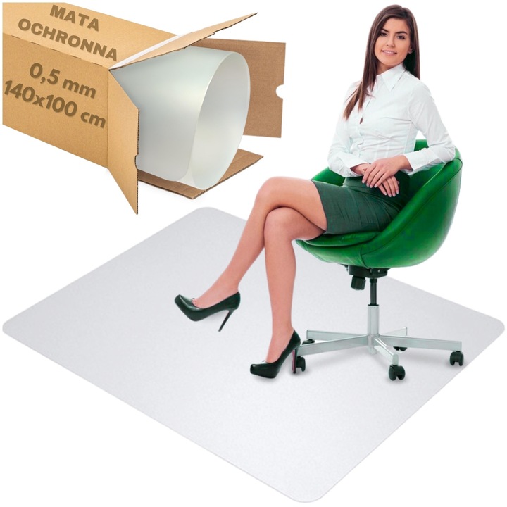 Mata protectoare Zolta, 100x140cm, polipropilen, transparenta, 0,5mm