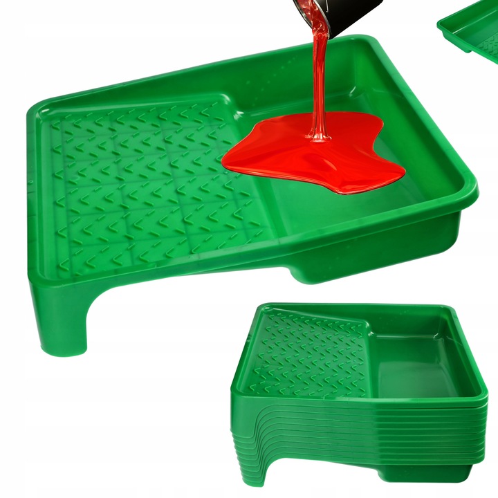 Tava de vopsea, BIG, 31,5x34cm, verde, pentru role de 25cm
