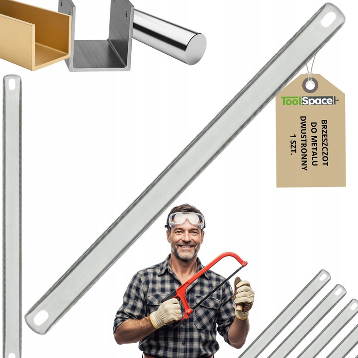 Lama de fierastrau metalic 300mm, ToolSpace, 23mm latime, 0,59mm grosime, set de 2 bucati