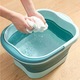 Galeata pliabila 15L ToolSpace, turcoaz, 43x33.5x22cm, cu masaj pentru picioare