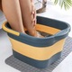 Galeata pliabila 15L ToolSpace, turcoaz, 43x33.5x22cm, cu masaj pentru picioare