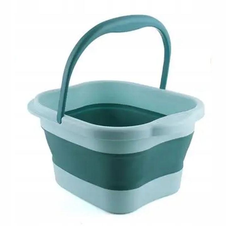 Galeata pliabila 15L ToolSpace, turcoaz, 43x33.5x22cm, cu masaj pentru picioare