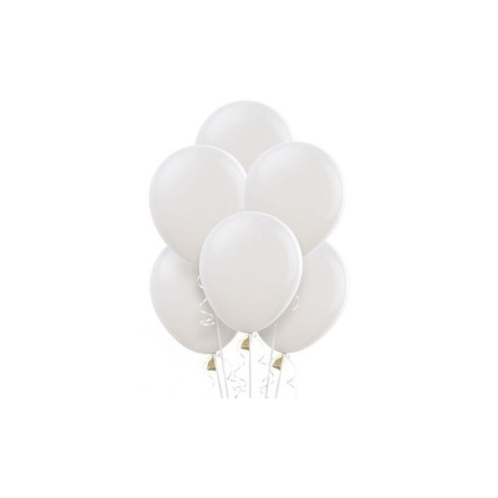 Балони PartyPro 14 инча, комплект 25 бр., бял, високо качество