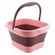 Galeata pliabila 15L ToolSpace, turcoaz, 43x33.5x22cm, cu masaj pentru picioare