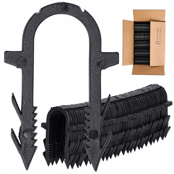 Accesorii pentru incalzire in pardoseala, ToolSpace, 50mm, 250 bucati, negru