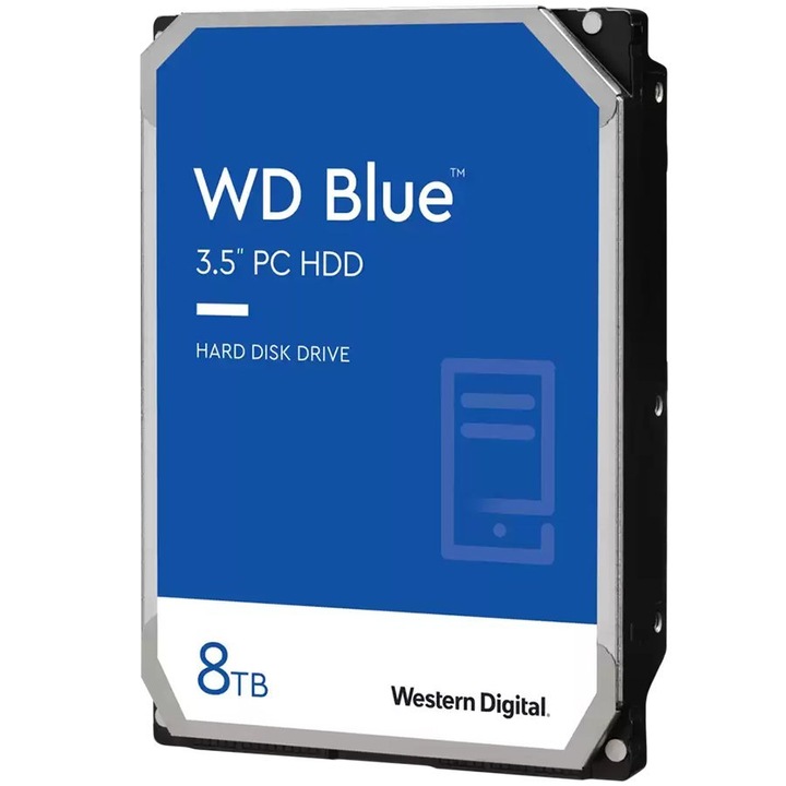 Külső merevlemez Western Digital 8TB, 3.5'', 256MB, 5640 RPM, SATA