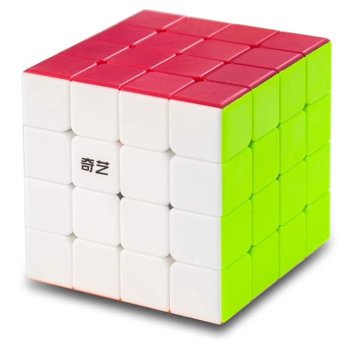 Cub reglabil Qiyi MoFangGe QiYuan S2 4x4 stickerless, multicolor, set cu instructiuni