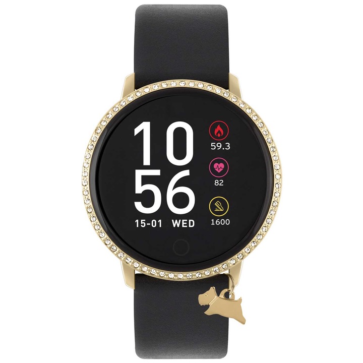Ceas smartwatch Radley London, 42mm, curea din piele, rezistent la praf, pentru femei