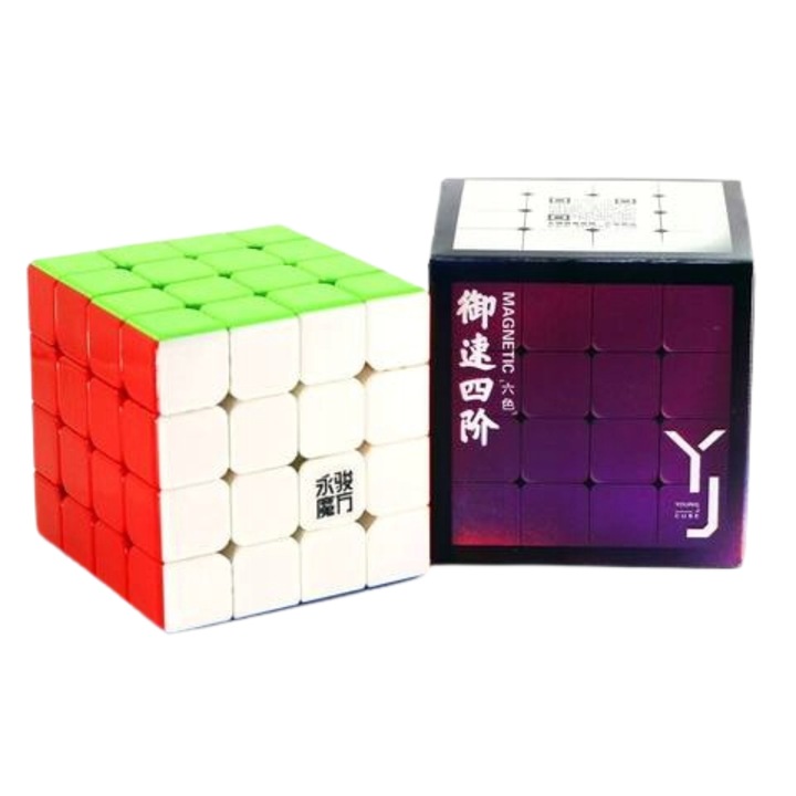 YongJun Rubik-kocka, 4x4 V2, többszínű, 62x62x62mm, készlet elegáns dobozzal és útmutatóval