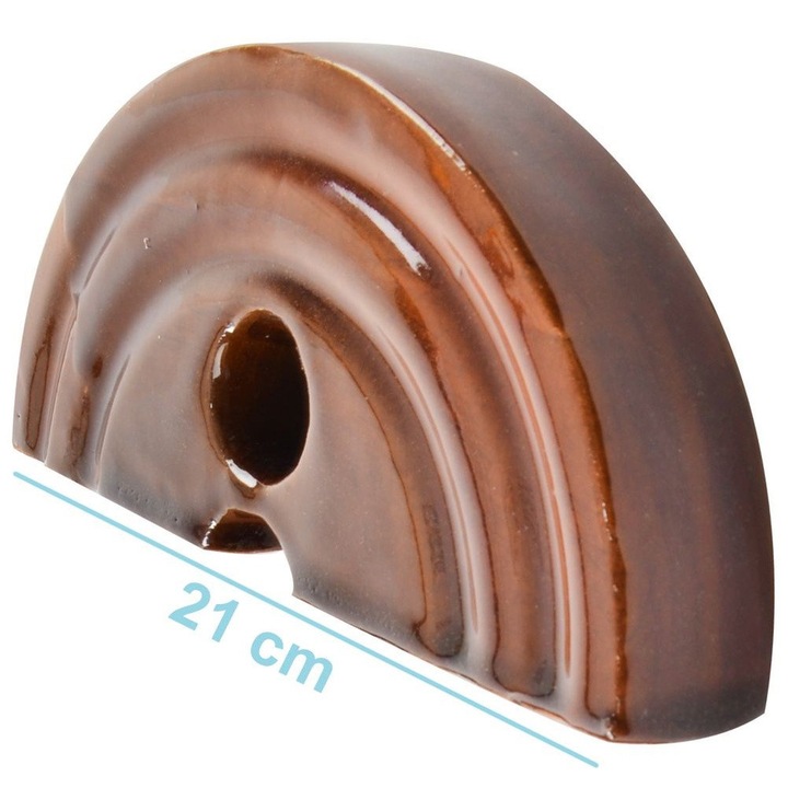 Piatra de presare ceramica pentru murat, Artemis, 21x21x2,5cm, culoare maro