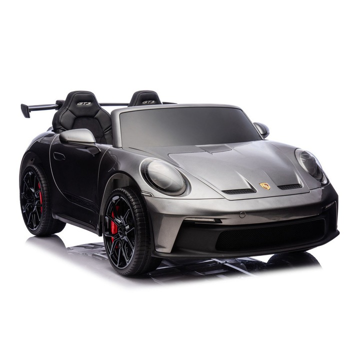 Електрическа кола Porsche GT3, LEAN CARS, сива, 151x80x38см