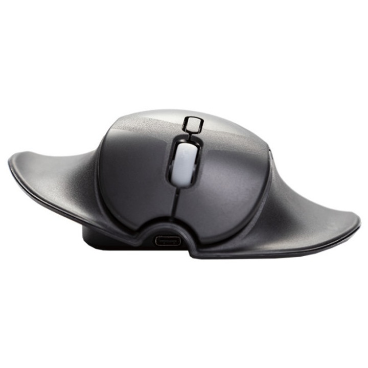 Mouse ergonomic, BakkerElkhuizen, Bluetooth, 1000 DPI, negru, 135x165x50mm