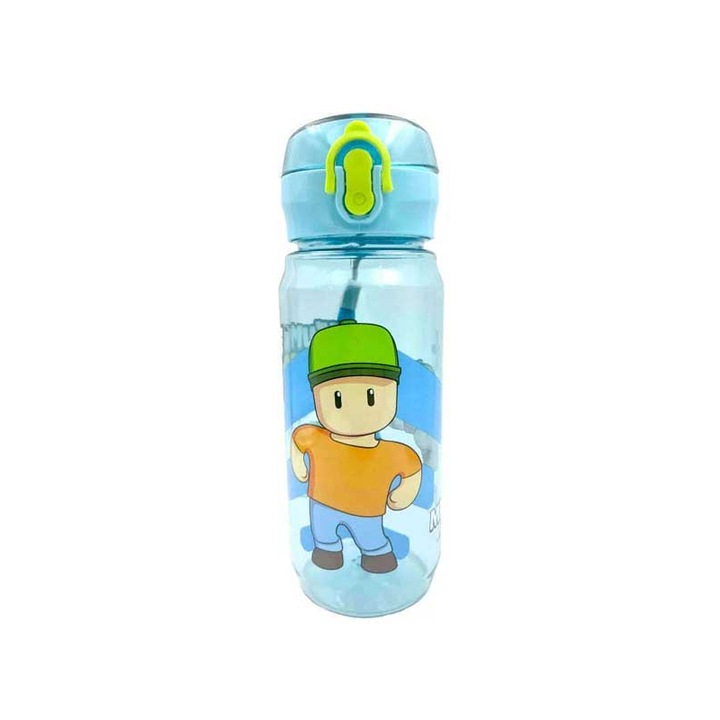 Cutie alimentara GIM 600ml, plastic, 6.5x6.5x21cm, pentru apa rece