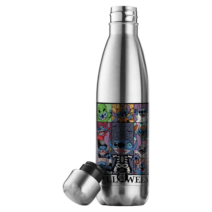 Termos din inox dublu perete, 500ml, capac etans, reciclabil