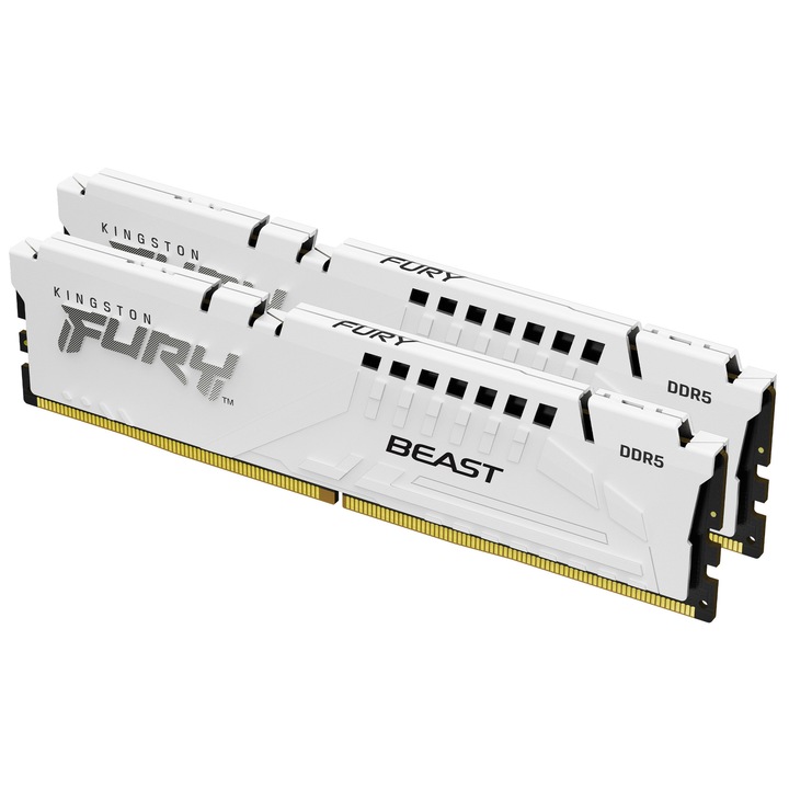 Kingston Technology Fury Beast 32 GB (2 x 16 GB) DDR5 RAM memória, 5200 MT/s, 288-tűs DIMM, fekete