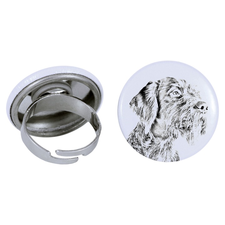 Inel dama Brac German, Art-Dog, Lucrat manual, Ajustabil, 2.5cm