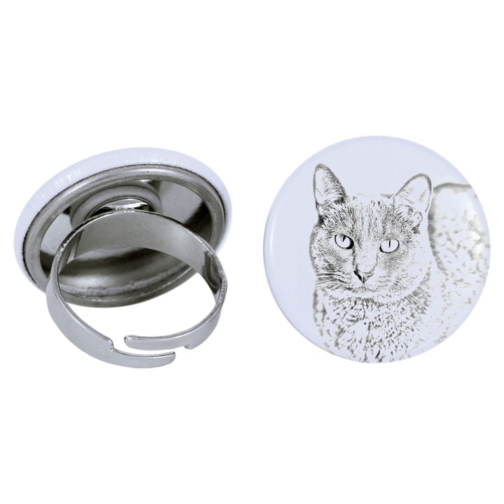 Inel dama Korat, Art-Dog, Lucrat manual, Ajustabil, 2.5cm