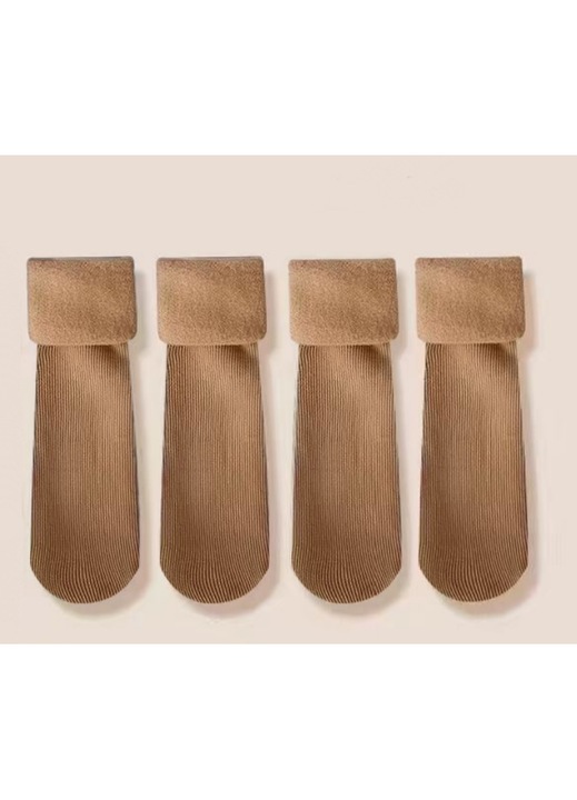 Sosete dama, model de iarna, 2 perechi, elastic, confortabile