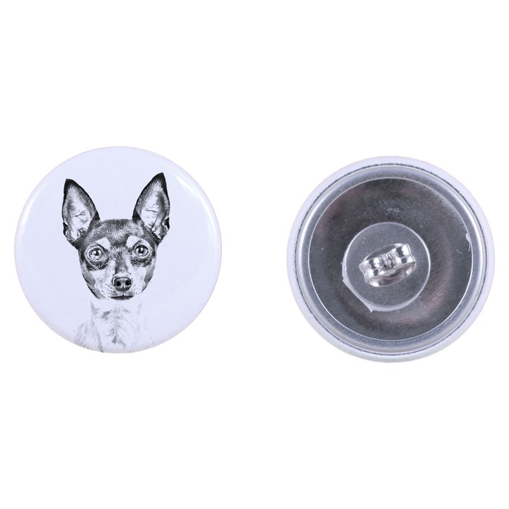 Cercei dama cu caine, Art-Dog, 2,5cm, acril, pentru iubitorii de animale