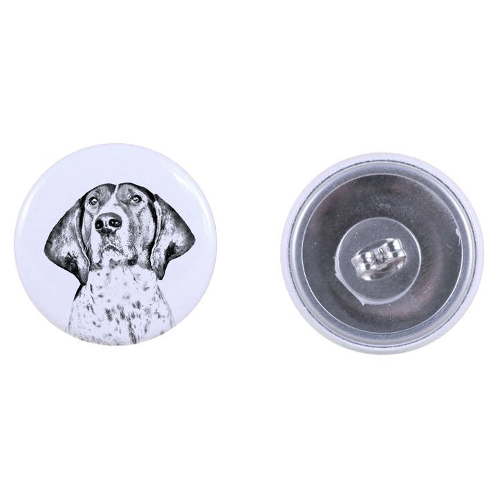 Cercei dama cu caine Art-Dog, 2,5cm, acril, pentru iubitorii de animale