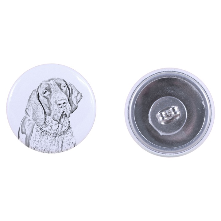 Cercei dama cu caine Art-Dog, 2,5cm, acril, pentru iubitorii de animale
