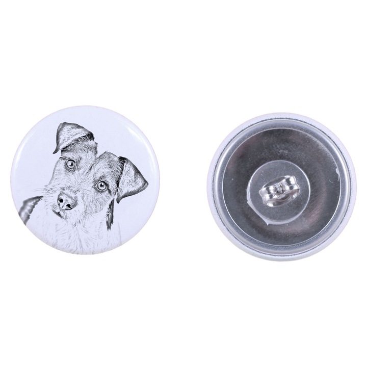 Cercei dama cu caine Art-Dog, 2,5 cm, acril, pentru iubitorii de animale