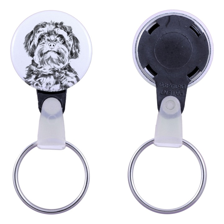 Kutya kulcstartó, Art-Dog, 2,5cm, akril, testreszabható szett